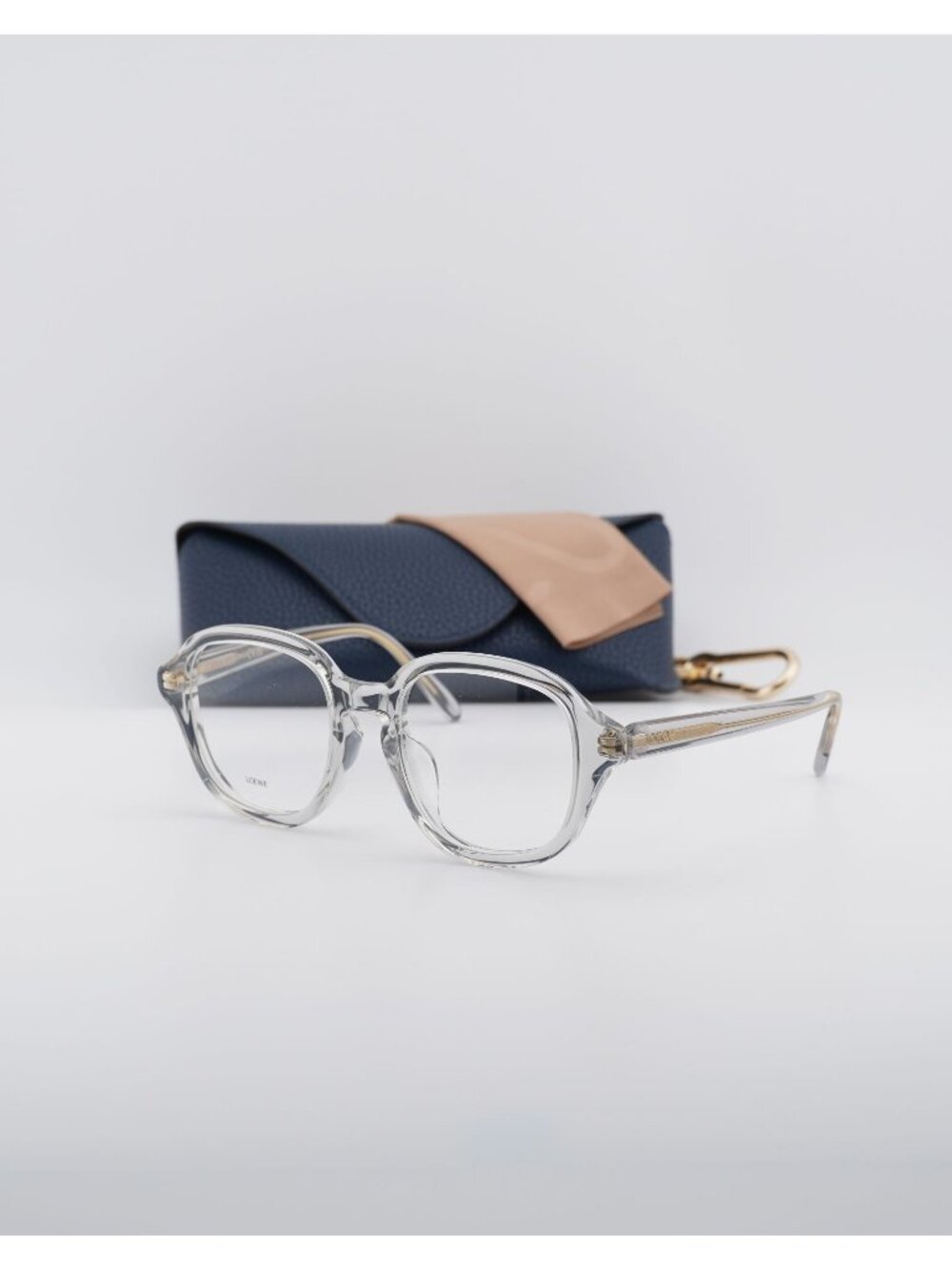 Loewe LW50099F 020 Square Eyeglasses 51mm - Transparent Grey